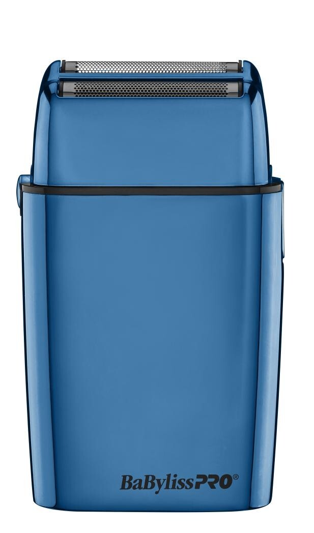BaBylissPRO FOILFX02 Cordless Blue Metal Double Foil Shaver