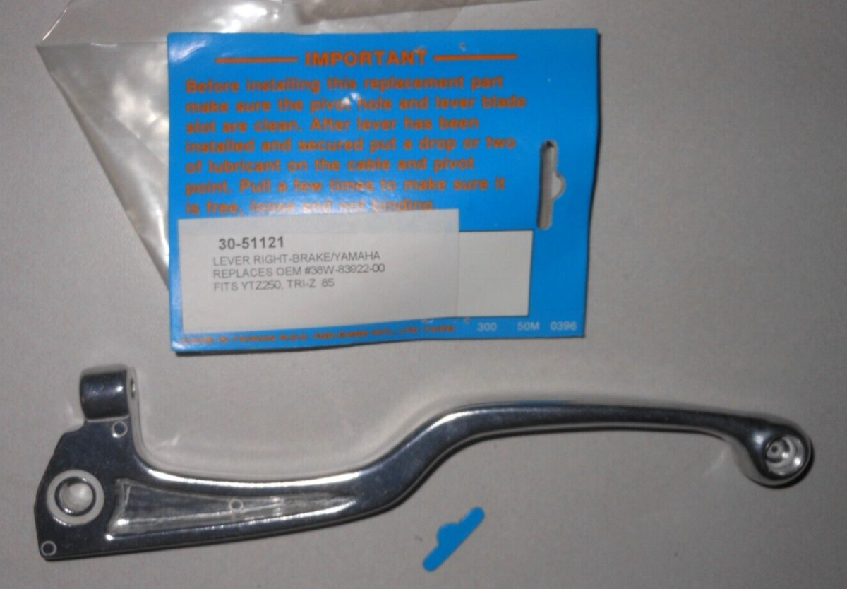 NOS Emgo Right Brake Lever Fits: Yamaha 1985 YTZ250 TRI-Z 30-51121