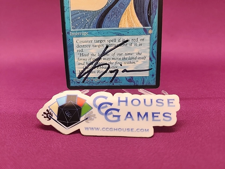 Hydroblast Ice Age Signed Kaja Foglio x1 (4 Avail) Vintage Rare MTG *CCGHouse* - Image 2 of 4