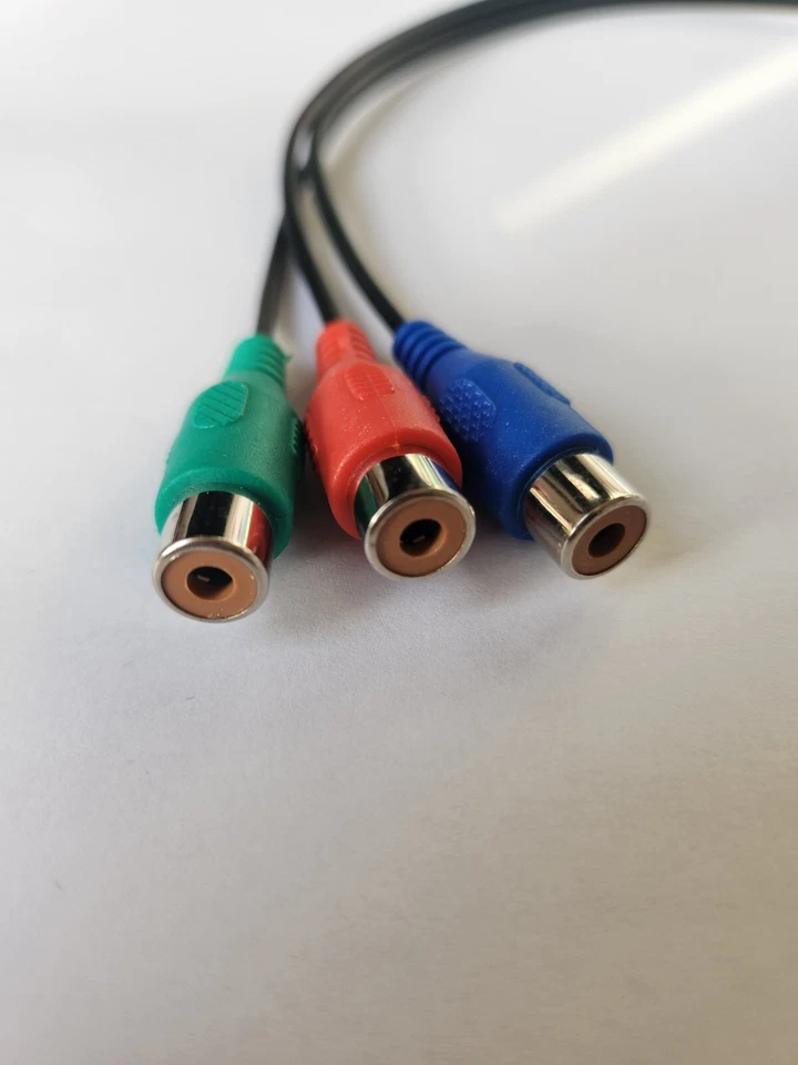 Adapter 3.5mm to 3 RCA Female Component Video Cable Connector 4 Samsung LED TV  - Image 2 of 2