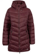 Trespass Size Xl/16 Fig Womens Rianna Padded Hooded Long Jacket
