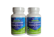 PACK OF 2 Glucosamine Chondroitin Gluten/Soy Free -120 CAPSULES EXP. 10/2026