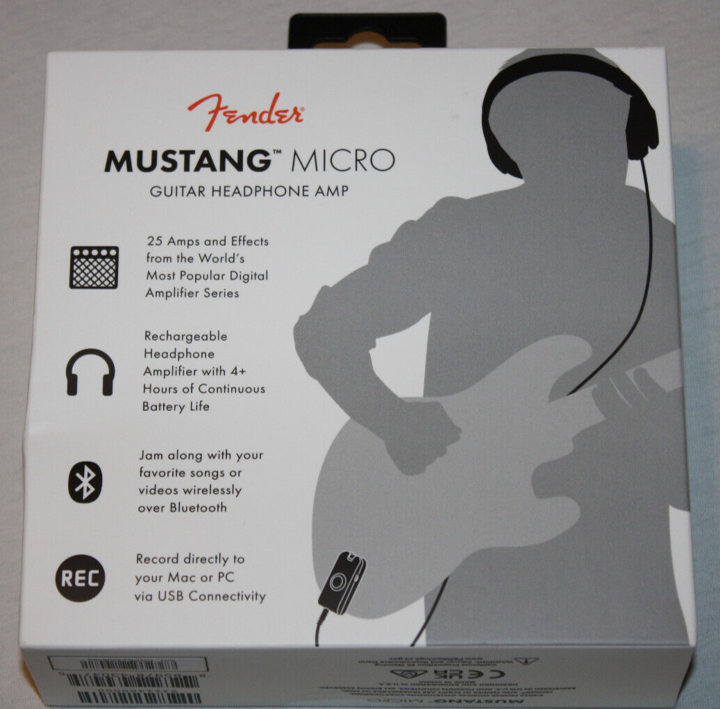 Fender 2311300000 Mustang Micro Guitar Modeling Rechargeable 