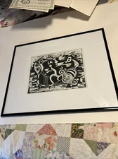 “Night Skies” Abstract expressionism Etching art by Jong J Jenkins