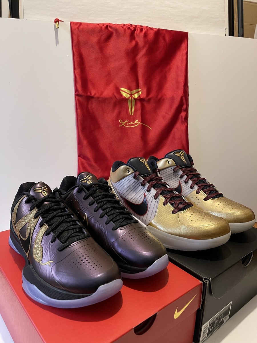Size 12 - Kobe 5 Mamba Eggplant Nike w/ Dustbag & Zoom Kobe 4