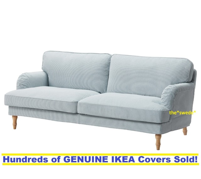 Ikea Stocksund Cover Set Only For 3 Seat Sofa In Remvallen Blue