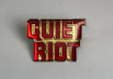 Vintage Original 1980's Quiet Riot Metal Concert Pin Rare