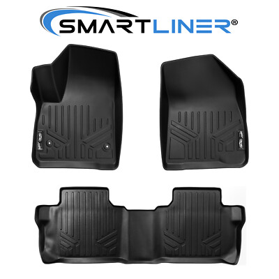 SMARTLINER Custom Fit Floor Mats Liner Set OEM TPE 2017-2021 Acadia Bench Seats