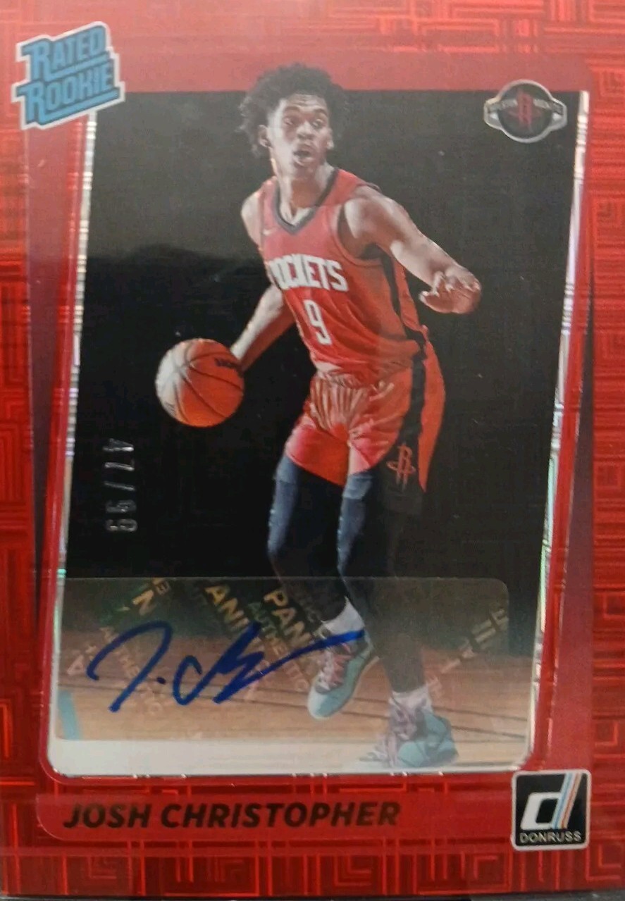 2021-22 Panini Donruss - Rated Rookie Choice Red #250 Josh Christopher /99 (RC)