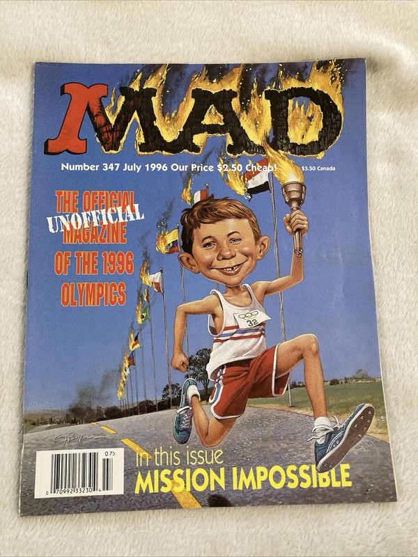 MAD Magazine [July:1996] #347 Unofficial Magazine of the 1996 Olympics