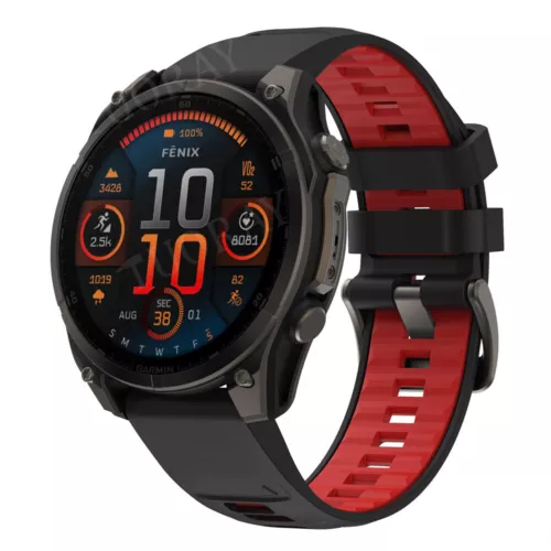 Quick Fit Strap For Garmin Fenix 8 E 7 7X 6 6S 6X 5X 5Plus 3 Silicone Watch Band - Picture 32 of 71