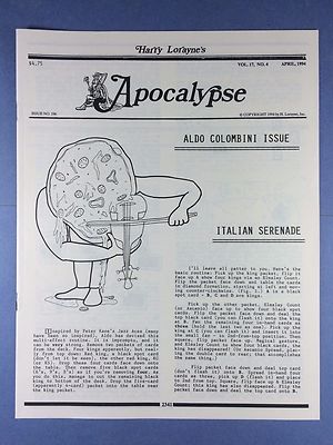 Harry Loraynes APOKALYPSE - Aldo Colombini - Zaubertricks - 1994 Vol.17 Nr.4