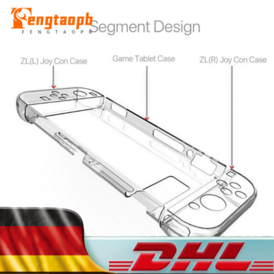 Schutzhülle Hybrid Griff Case Cover für Nintendo Switch Joy-Con Transparent DHL