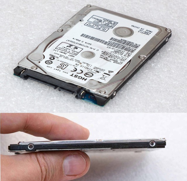 250GB 2,5 " 2 1/2in 0 9/32in Very Thin SATA Hard Drive hgst Travelstar