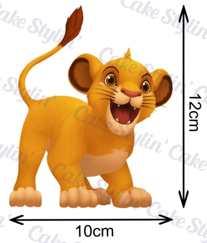SIMBA THE LION KING Edible Wafer Paper Cake Topper Image KIDS 1ST ...