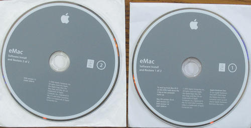 Apple eMac Restore Install OSX 10.3.3 DVD 2004 Media Vintage - Imagen 2 de 2