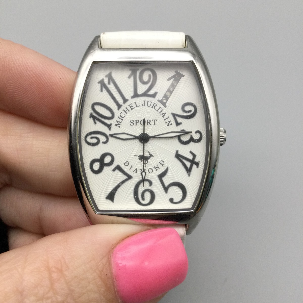 Michel Jurdain Diamond Watch Women Silver Tone White Dial For Parts or Repair | eBay Michel Jurdain Diamond Watch Women Silver Tone White Dial For Parts or Repair | eBay