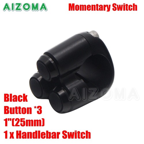 Cafe Racer Motorcycle 2/ 3/ 4 Button Momentary Switch For 1″ or 7/8″ Handlebars - Picture 18 of 41