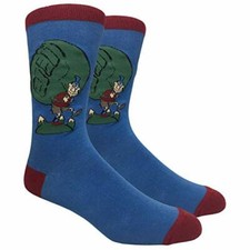 Novelty Fun Crew Print Socks for Dress or Casual Hiking 23 