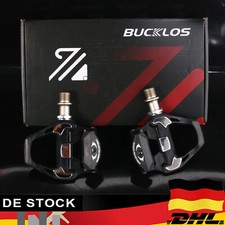 BUCKLOS SPD-SL Indoor Rennrad Klickpedale Fahrrad passend für Shimano 9/16Zoll 