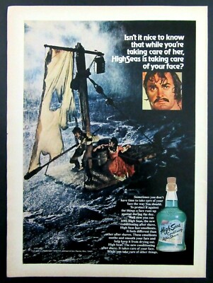 1972 SC Johnson & Son HIGH SEAS Conditioning After Shave Magazine Ad