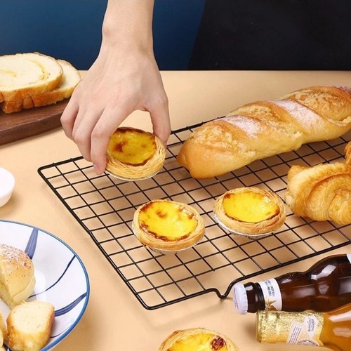 Steel Cooling Rack Black Cake Cooler New Baking Tray - Bild 3 von 14