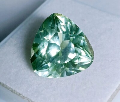 Chrome Tourmaline Natural 7-8 Ct Trillion Cut EGL Certified Loose Gemstone