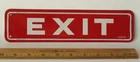Vintage metal advertising "EXIT" store sign business old store stock