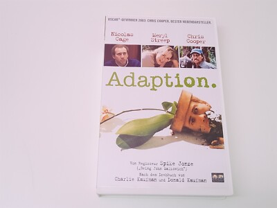 Adaption. 2002 VHS German PAL Video Nicolas Cage Tilda Swinton Adaptation