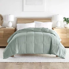Noble Linens Eucalyptus All Season Alternative Down Solid Comforter