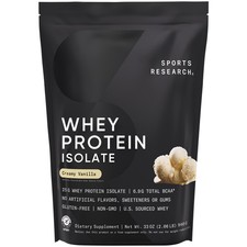 Whey Protein Isolate Powder Vanilla Lean Muscle & Workout Recovery - 2lb 26 Serv