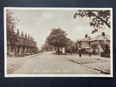 Four Lane Ends Colne Pendle Lancashire Vintage Postcard J25