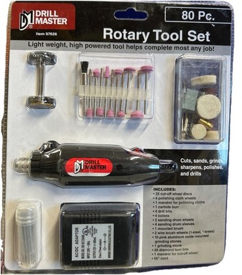 Drill Master 97626 Rotary Tool Set - 80 piece