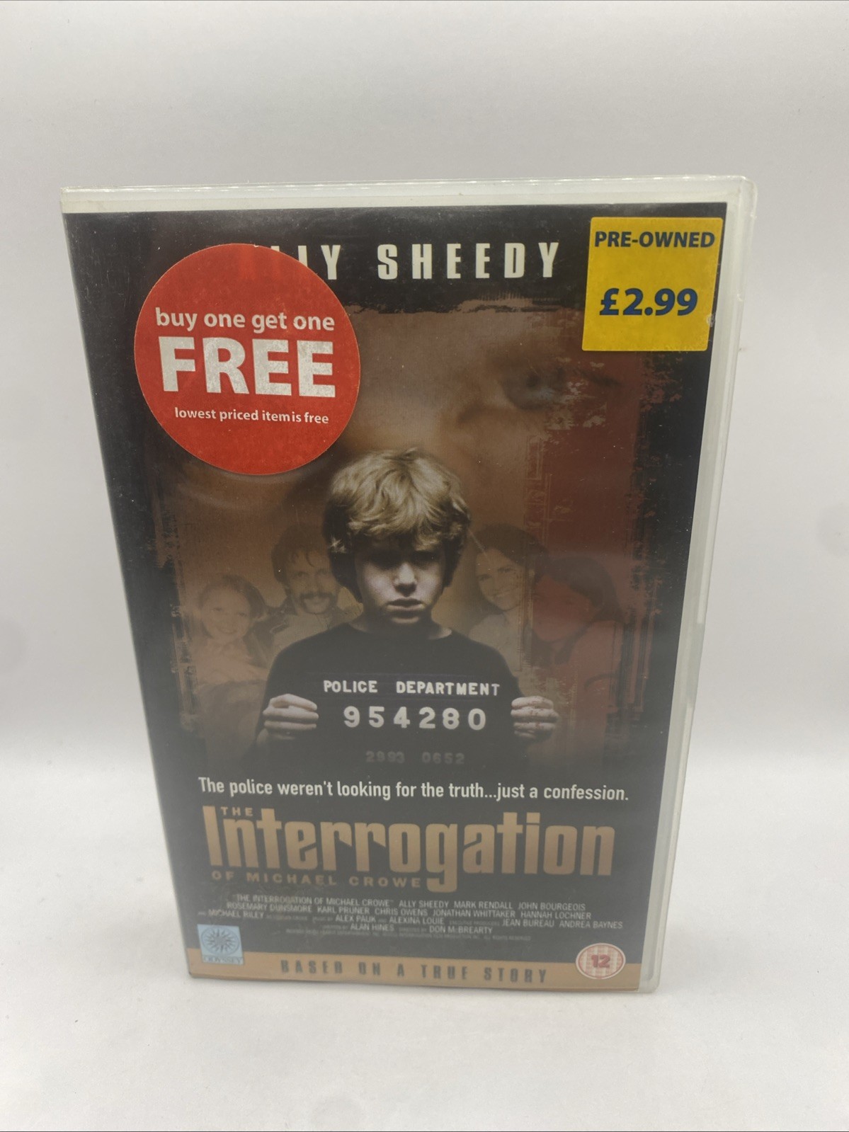 THE INTERROGATION OF MICHAEL CROWE VIDEO VHS RARE ODYSSEY PAL Big Box Ex Rental