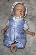 POUPEE BÉBÉ GARÇON CHÊNE SCULPTÉ 11"