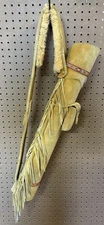 Custom Leather Back Quiver Beaded