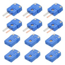 6 Sets Mini t Type Thermocouple Wire Connectors Male Female Plug Adapter 220 C