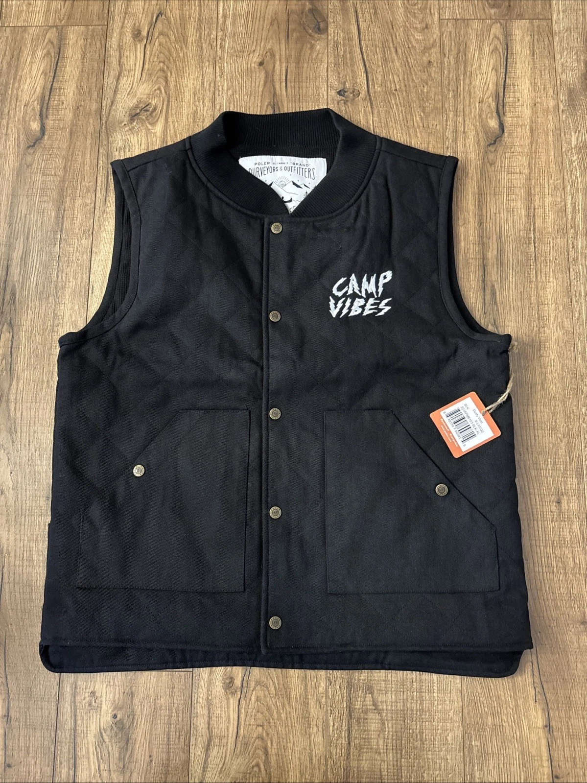 Poler Dusty Vest Camp Vibes Mens XL Black Diamond Quilted NWT Retails For $299
Opens in a new window