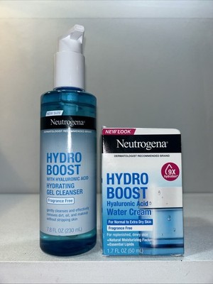 New Neutrogena Hydro Boost Gel Cleanser And Water Cream 