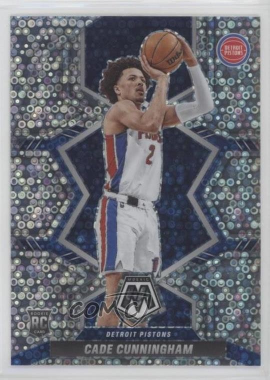 2021-22 Panini Mosaic Rookies Fast Break Silver Prizm Cade Cunningham #203 16p1