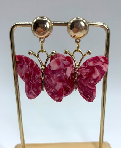 ohrhänger schmetterling rot