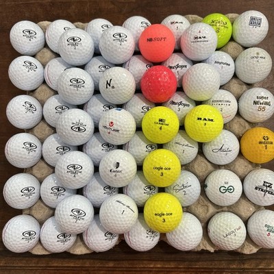 60 4A-5A Assorted Brands and Model Beginners/ Practice Used Golf Balls