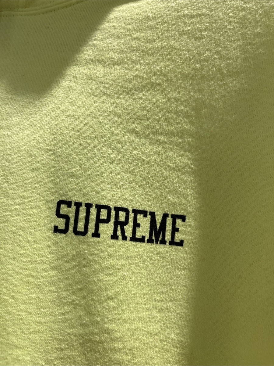 Supreme On God Hooded Sweatshirt Bright Yellow SZ Large | eBay