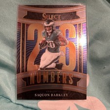 2025 Panini Select Saquon Barkley #17 Select Numbers Insert Eagles NFL Football