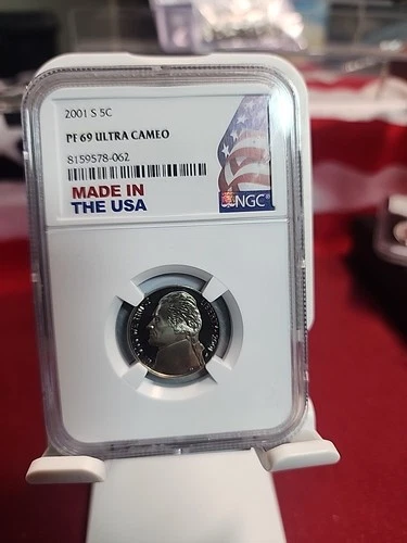 2001 S Jefferson Nickel NGC PF69 Ultra Cameo - Made In USA Holder