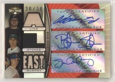 2007 Topps Triple Threads Relic Combo 36/36 Adam Lind Brian Stokes Auto s7f