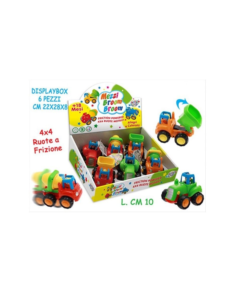 Teorema Toys - Машинка-сцепление Brum, многоцветная, 3.TE62015