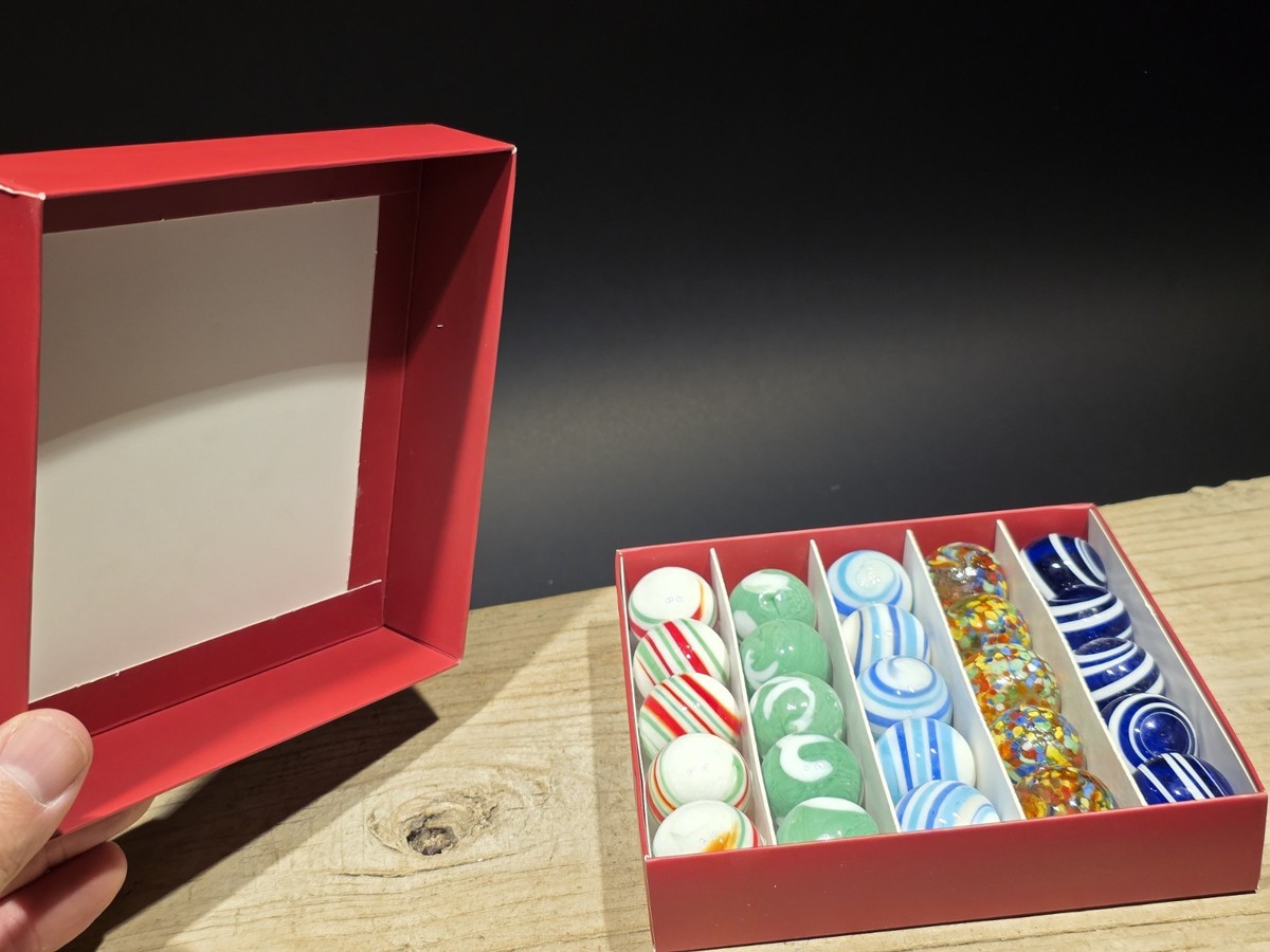 Akro Agates Vintage Style Box Set of Marbles | eBay