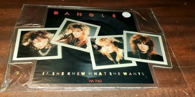 If She Knew What She Wants - Bangles 45 Rpm Unique Picture Disc 1986 UK Import 