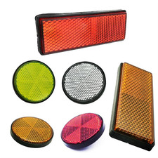 1 Pc Red Motorcycle Reflectors Rear Bike Car Safety Reflector Discs